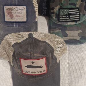 Set  of 3 Trucker Caps Snap Back   Smoke Free Home